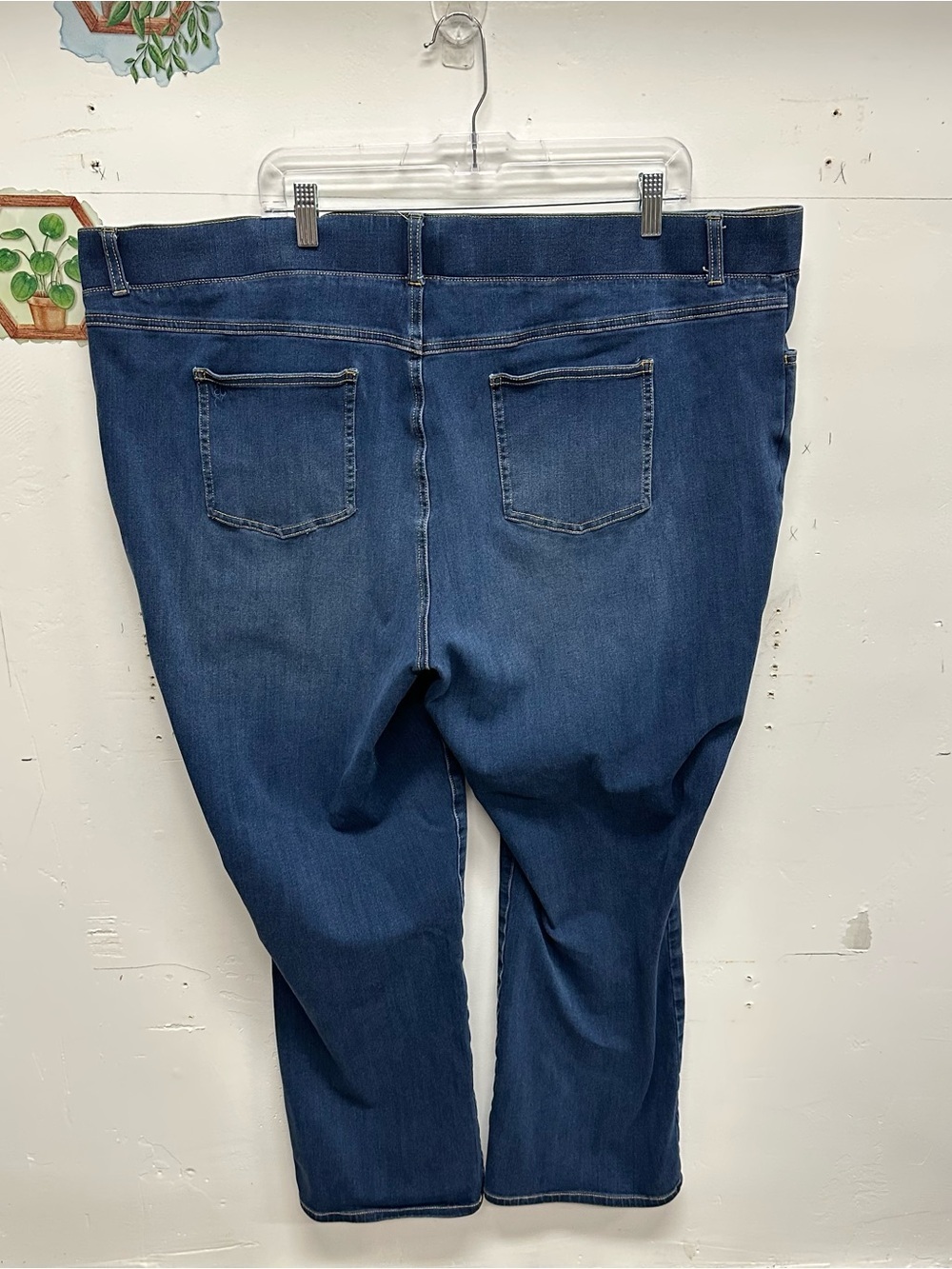 Betabrand women’s pull on jeans size 3x bootcut dark wash stretchy - Picture 3 of 8